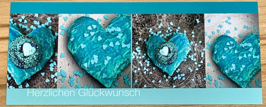 Postkarte Herzlichen Glückwünsch