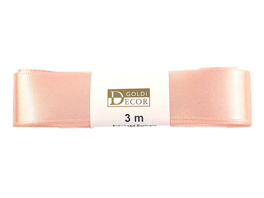 Geschenkband Doppelsatin apricot 25 mmx 3 m