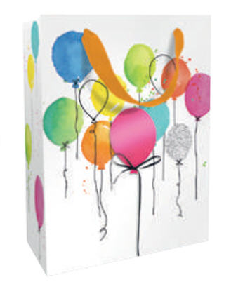 Geschenktasche Balloon Party, Aquarell