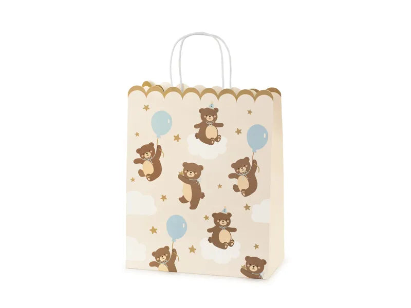 Geschenktasche Teddybären, Mix, 26x32.5x13 cm