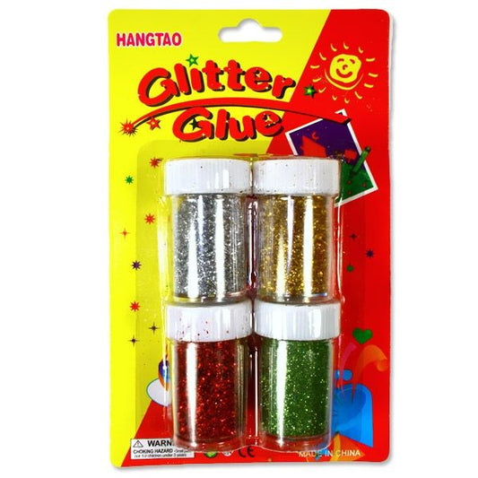 Glitzerpulver, 4 Stück auf Karte