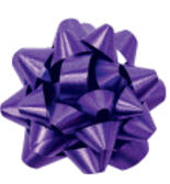 Goldina-Polyband-Rosette - violett