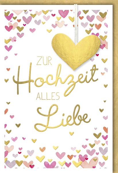 Karte Hochzeit Herzchen