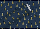 Geschenkpapier By N.Kraft Tiny Trees indigo