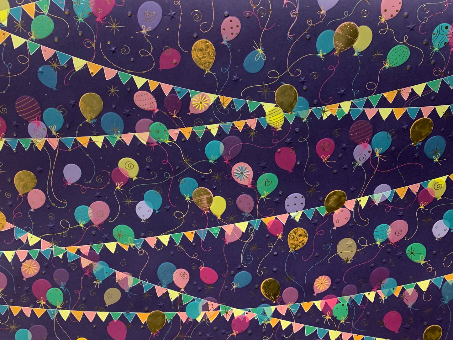 Geschenkpapier Farbige Ballons 50x70cm