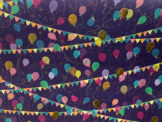 Geschenkpapier Farbige Ballons 50x70cm