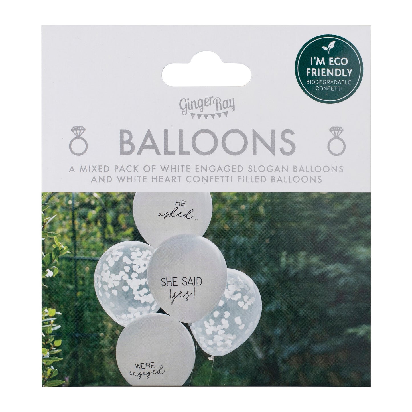 Konfetti-Verlobungsballon-Paket-She Said Yes