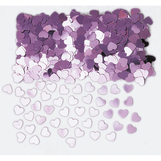 Konfetti Sparkle Hearts rosa Folie 14 g