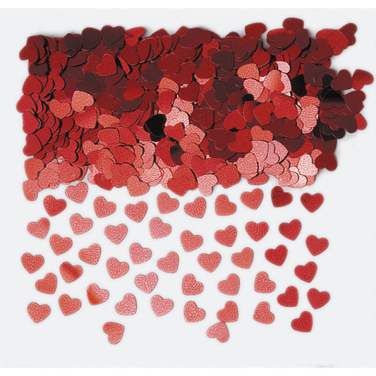 Konfetti Sparkle Hearts rot Folie 14 g