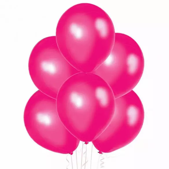 Latexballons pink, perlglanz, 10er Pack, Ø 30cm