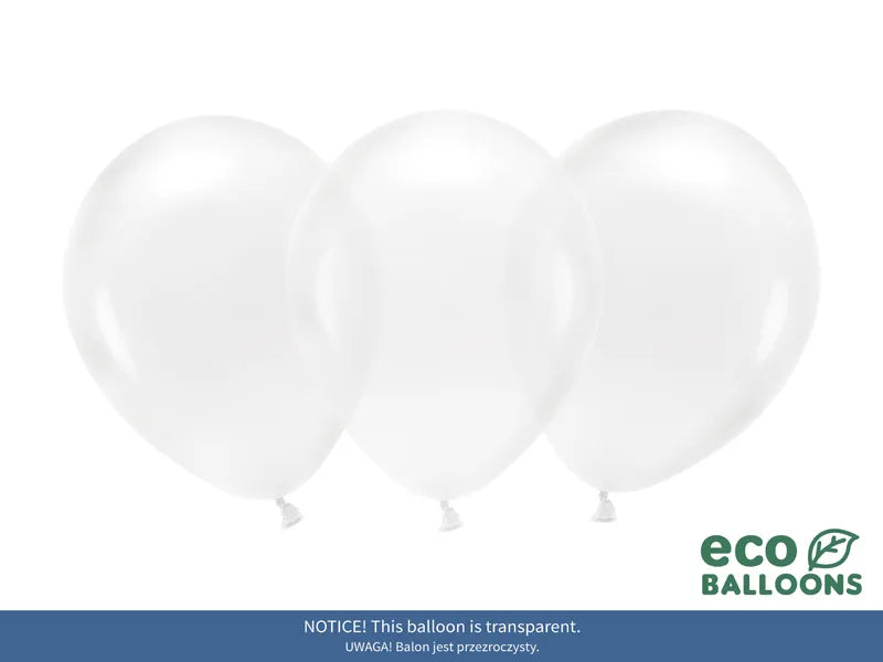 Luftballons Eco 26 cm, transparent