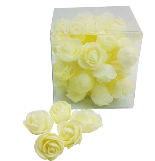 Mini-Rose in Box creme, 2,8cm