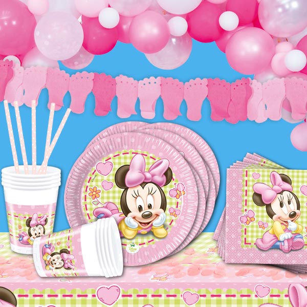 Minnie Maus Babyparty Deko-Set Mädchen