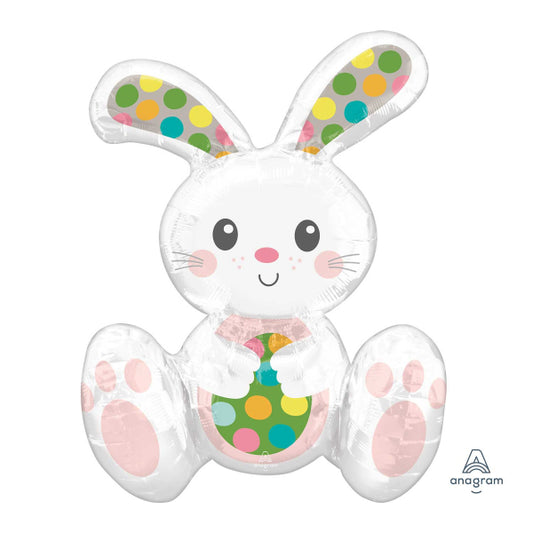 Folienballon Sitting Easter Bunny