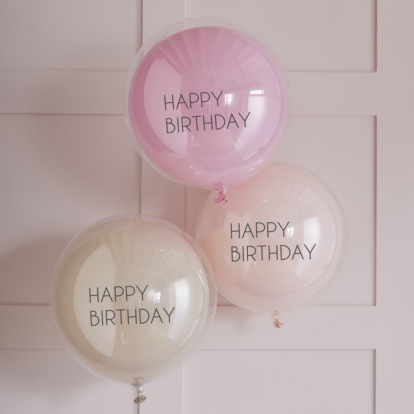 Double Layered Happy Birthday Balloon Bundle 3 Stk