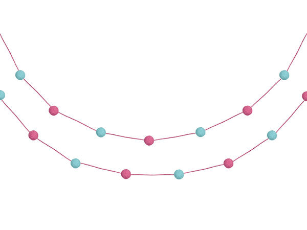 Pompongirlande, mix, 2m