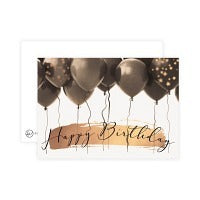 Postkarte Happy Birthday Ballons