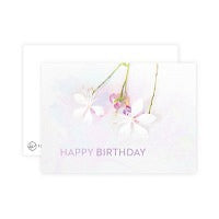 Postkarte Happy Birthday Blumen