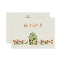 Postkarte Willkommen