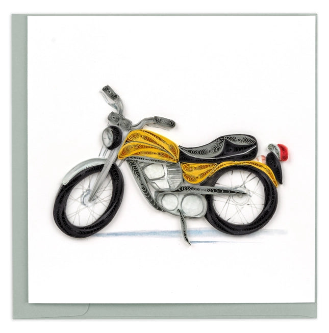 Karte Quilled Classic Motorrad