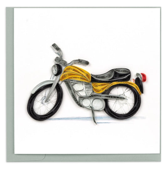 Karte Quilled Classic Motorrad