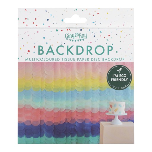 Party-Hintergrund Regenbogen-Seidenpapier-Disc