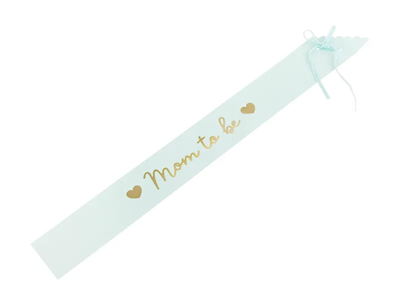 Schärpe Mom to be, light tiffany blue, 75 cm