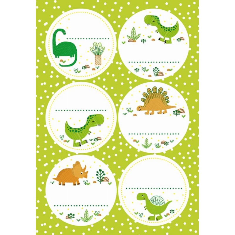 Sticker, Funny Dinos 11,5x17cm 4er