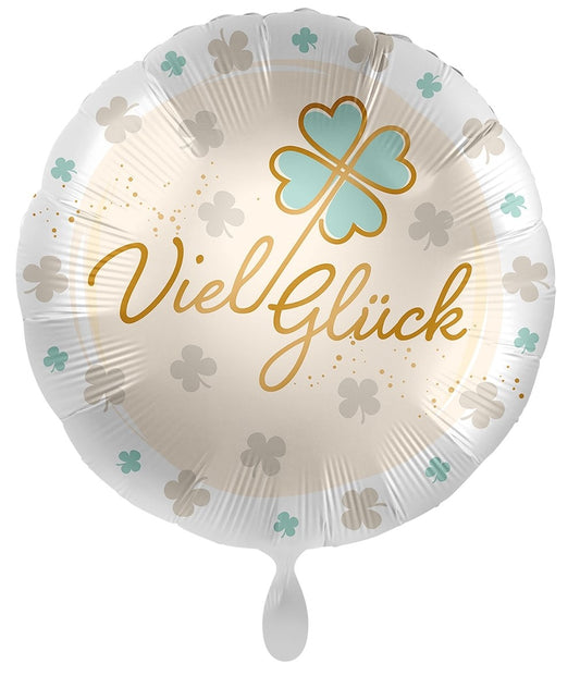 Viel Glück, Folienballon rund 34cm