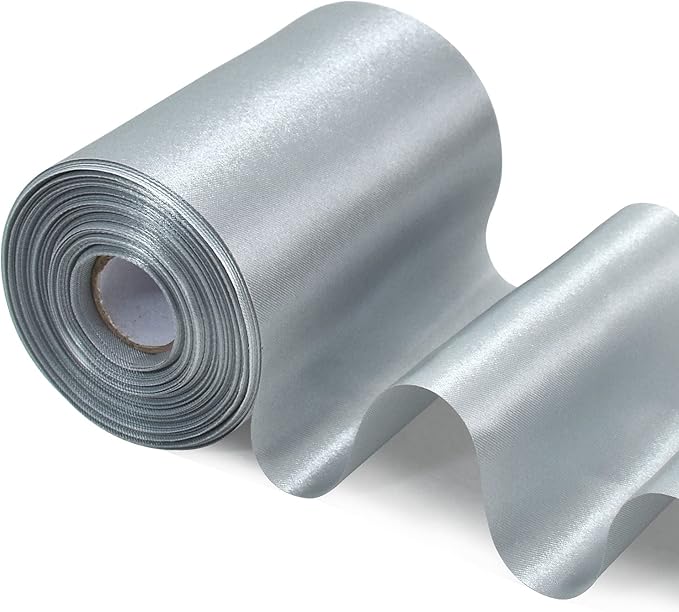 geschenkband Silber 10,2 cm x 22 m